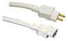 Fitall pigtail, M/F, 16&quot;, white