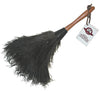 13" Ostrich duster black feathers