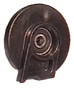 Sharp 14TX Roller end cap - non-pulley side c/w bearing G